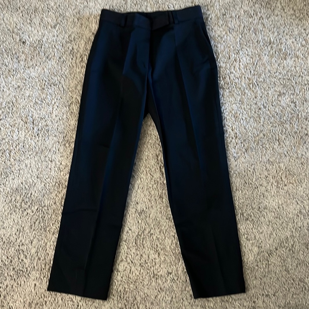 New DKNY black straight leg ankle pants